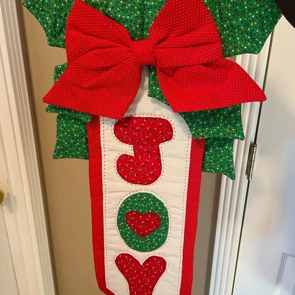 1980’s JOY Christmas Wall Hanging with Bell